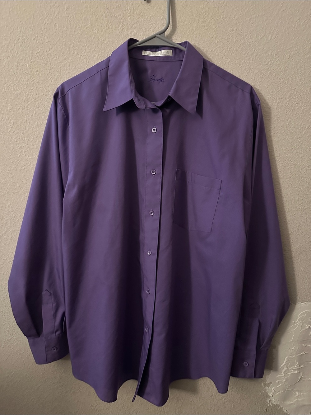 Foxcroft Purple Button-Down Shirt